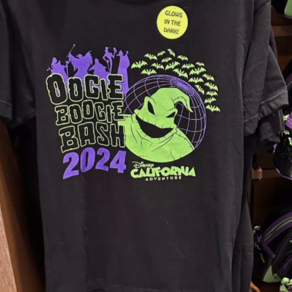 2024 DISNEY OOGIE BOOGIE BASH T-SHIRT GLOW IN DARK